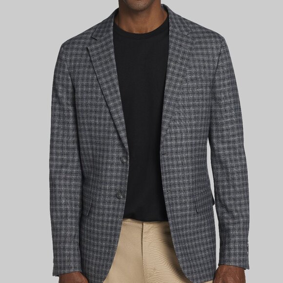 NEW Jos. A. Bank Slim Fit Grid Sport coat blazer 42R - Picture 1 of 5